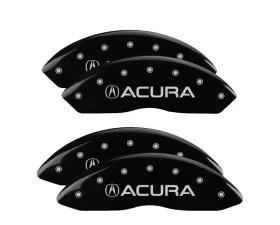MGP Caliper Covers Set of 4 Black Finish | Silver Acura Acura RL 1999-2004