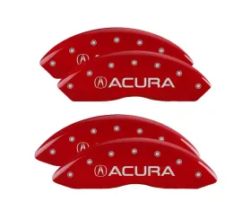 MGP Caliper Covers Set of 4 Red Finish for Acura RL 1999-2004, T-6061 Aluminum