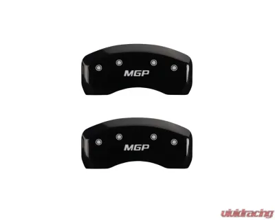MGP Caliper Covers Rear Set of 2 Black Finish | Silver MGP Acura RL 2006-2008 - 39023RMGPBK