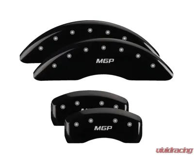 MGP Caliper Covers Set of 4 Black Finish | Silver MGP Jaguar - 41002SMGPBK