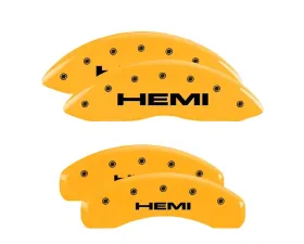 MGP Caliper Covers Set of 4 Yellow Finish | Black Hemi Jeep