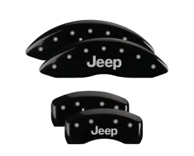 MGP Caliper Covers Set of 4 Black Finish | Silver Jeep Jeep 2007-2016