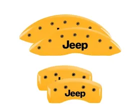 MGP Caliper Covers Set of 4 Yellow Finish | Black Jeep Jeep 2007-2016