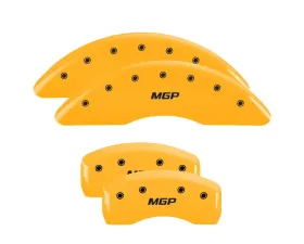 MGP Caliper Covers Set of 4 Yellow Finish | Black MGP Mitsubishi Lancer 2009-2017