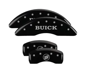 MGP Caliper Covers Set of 4 Black Finish | Silver Buick | Buick Shield Logo Buick Enclave 2008-2017