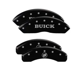 MGP Caliper Covers Set of 4 Black Finish | Silver Buick | Buick Shield Logo Buick Lucerne 2006-2011