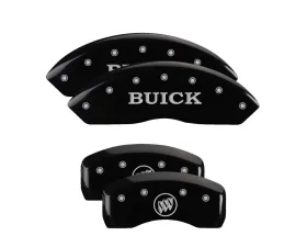 MGP Caliper Covers Set of 4 Black Finish | Silver Buick | Buick Shield Logo Buick Envision 2016-2019