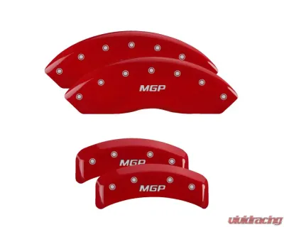 MGP Caliper Covers Set of 4 Red Finish | Silver MGP Subaru - 54003SMGPRD