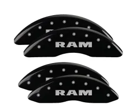 MGP Caliper Covers Set of 4 Black Finish for 2011-2018 RAM 2500 3500 - T-6061 Aluminum