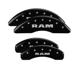 MGP Caliper Covers Set of 4 Black Finish | Silver RAM Ram 1500 2019-2020