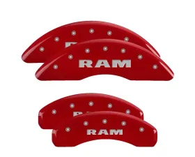 MGP Caliper Covers Set of 4 Red Finish | Silver RAM Ram 1500 2019-2020