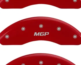 MGP Caliper Covers Set of 3 Red Finish | Silver MGP Polaris Slingshot 2015-2018