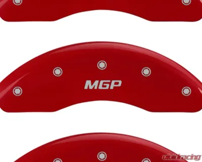 MGP Caliper Covers Set of 3 Red Finish | Silver MGP Polaris Slingshot 2015-2018 - 57001SMGPRD