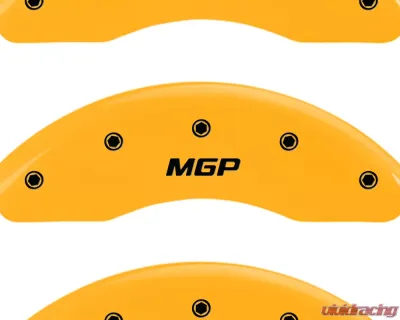 MGP Caliper Covers Set of 3 Yellow Finish | Black MGP Polaris Slingshot 2015-2018 - 57001SMGPYL