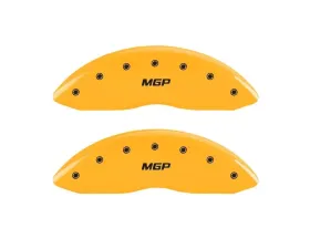 MGP Caliper Covers Front Set of 2 Yellow Finish | Black MGP Ford E-150 1997-2002