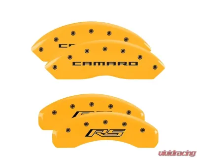MGP 14240SCR5YL Caliper Covers Set of 4 Yellow for 2016-2023