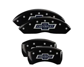 MGP Caliper Covers Set of 4 Black Finish | Silver 100 Anniversary Chevrolet Chevrolet Equinox 2018-2023