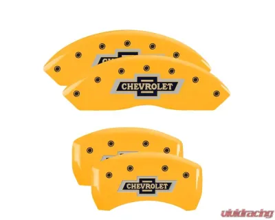 MGP Caliper Covers Set of 4 Yellow Finish for Chevrolet Equinox 2018-2023 - 14247SBANYL