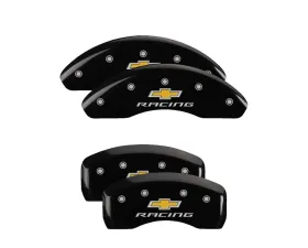 MGP Caliper Covers Set of 4 Black Finish for Chevrolet Equinox 2018-2023, Silver Racing Graphics
