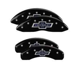 MGP Caliper Covers Set of 4 Black Finish | Silver 100 Anniversary Chevrolet Silverado 1500 | Suburban | Tahoe 2021+