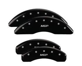 MGP Caliper Covers Set of 4 Black Finish for Chevrolet Camaro 2018-2023, T-6061 Aluminum
