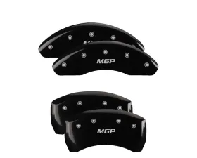 MGP Caliper Covers Set of 4 Black Finish for Chevrolet Bolt EUV 2022-2023