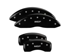 MGP Caliper Covers Set of 4 Black Finish for Chevrolet TrailBlazer 2021-2023