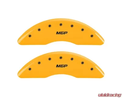 MGP Caliper Covers Front Set of 2 Yellow Finish | Black MGP GMC Canyon 2004-2012 - 34213FMGPYL