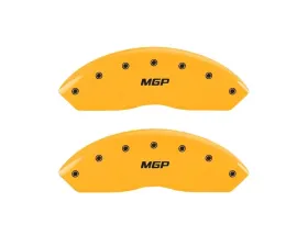 MGP Caliper Covers Front Set of 2 Yellow Finish | Black MGP Jeep Wrangler 1997-2006