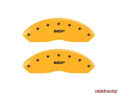 MGP Caliper Covers Front Set of 2 Yellow Finish | Black MGP Jeep Wrangler 1997-2006 - 42009FMGPYL