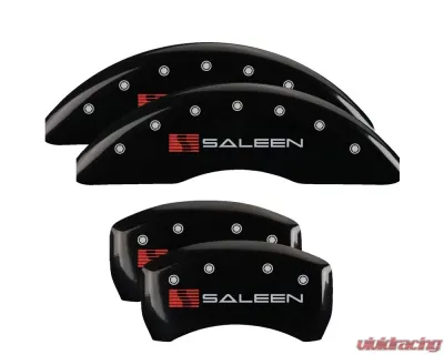 MGP Caliper Covers Front & Rear Brake Caliper Covers with Saleen Engraving 10200S Ford Mustang 2015-2022 - 10200SSLNBK