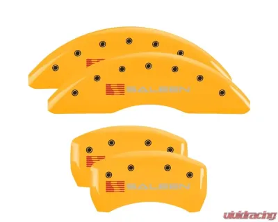 MGP Caliper Covers Front & Rear Brake Caliper Covers with Saleen Engraving 10200S Ford Mustang 2015-2022 - 10200SSLNYL
