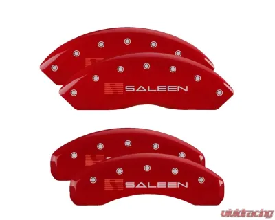 MGP Caliper Covers Front & Rear Brake Caliper Covers with Saleen Engraving 10202S Ford Mustang 2015-2022 - 10202SSLNRD