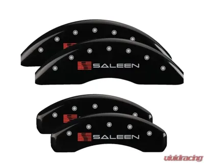 MGP Caliper Covers Front & Rear Brake Caliper Covers with Saleen Engraving 10204S Ford Mustang 2015-2022 - 10204SSLNBK