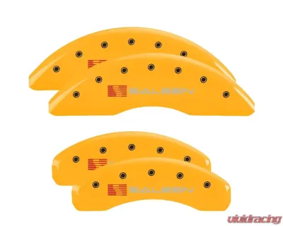 MGP Caliper Covers Front & Rear Brake Caliper Covers with Saleen Engraving 10204S Ford Mustang 2015-2022 - 10204SSLNYL