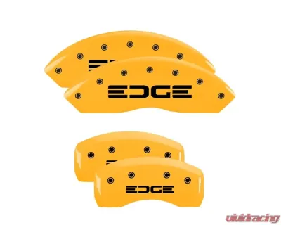 MGP Caliper Covers Front & Rear Brake Caliper Covers with Edge Engraving 10247S Ford Edge 2019-2020 - 10247SEDGYL