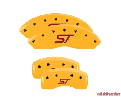 MGP Caliper Covers Front & Rear Brake Caliper Covers with ST Engraving 10247S Ford Edge 2019-2020 - 10247SSTOYL
