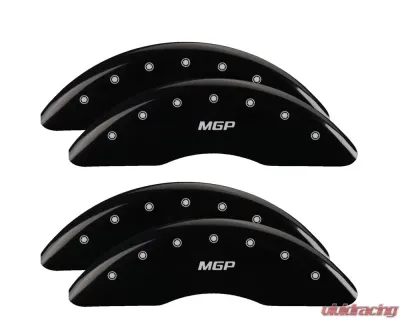 MGP Caliper Covers Front & Rear Brake Caliper Covers with MGP Engraving 10249S Ford E350 2008-2014 - 10249SMGPBK