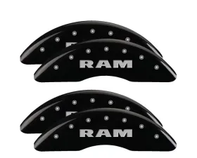 MGP Caliper Covers Front & Rear Brake Caliper Covers with RAM Engraving 55007S Ram 2500 | 3500 2019-2022