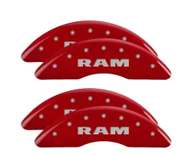 MGP Caliper Covers Front & Rear Brake Caliper Covers with RAM Engraving 55007S Ram 2500 | 3500 2019-2022