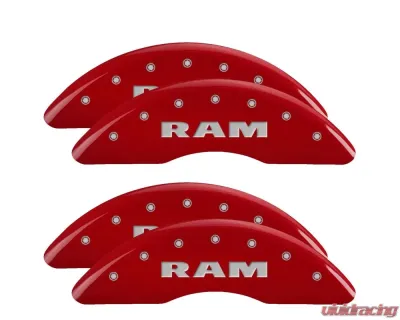 MGP Caliper Covers Front & Rear Brake Caliper Covers with RAM Engraving 55007S Ram 2500 | 3500 2019-2022 - 55007SRAMRD