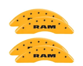 MGP Caliper Covers Front & Rear Brake Caliper Covers with RAM Engraving 55007S Ram 2500 | 3500 2019-2022