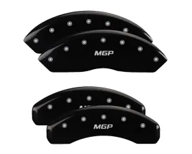 MGP Caliper Covers Set of 4 Black Finish for 2020 Ford Explorer ST, T-6061 Aluminum