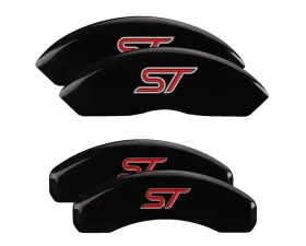 MGP Caliper Covers Set of 4 Black Finish for 2020 Ford Explorer ST, T-6061 Aluminum