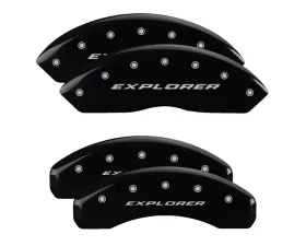 MGP Caliper Covers Set of 4 Black Finish for 2012-Up Ford Explorer, T-6061 Aluminum