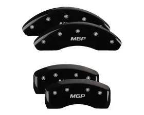 MGP Caliper Covers Set of 4 Black Finish for Ford Bronco Sport 2021-2025