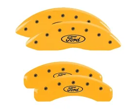 MGP Caliper Covers Set of 4 Black Finish for Ford F-150 2021-2022, T-6061 Aluminum