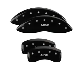 MGP Caliper Covers Set of 4 Black Finish for 2019-2020 Volkswagen Jetta R-Line, S, SE, SEL