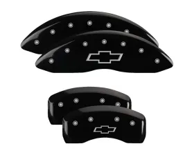 MGP Caliper Covers Set of 4 Black Finish for 2021-2022 Chevrolet TrailBlazer