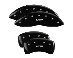MGP Caliper Covers Set of 4 Black Finish for 2020 Kia Cadenza - T-6061 Aluminum